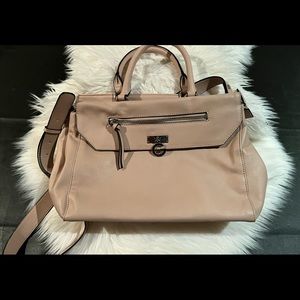 G by Guess Truro Satchel handbag nude pink LE 135906